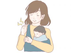 赤ちゃんの抱っこで肩が上がらない原因とお勧めのストレッチ